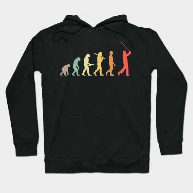 Retro Golf Evolution Gift For Golfers & Golf Players Hoodie by OceanRadar